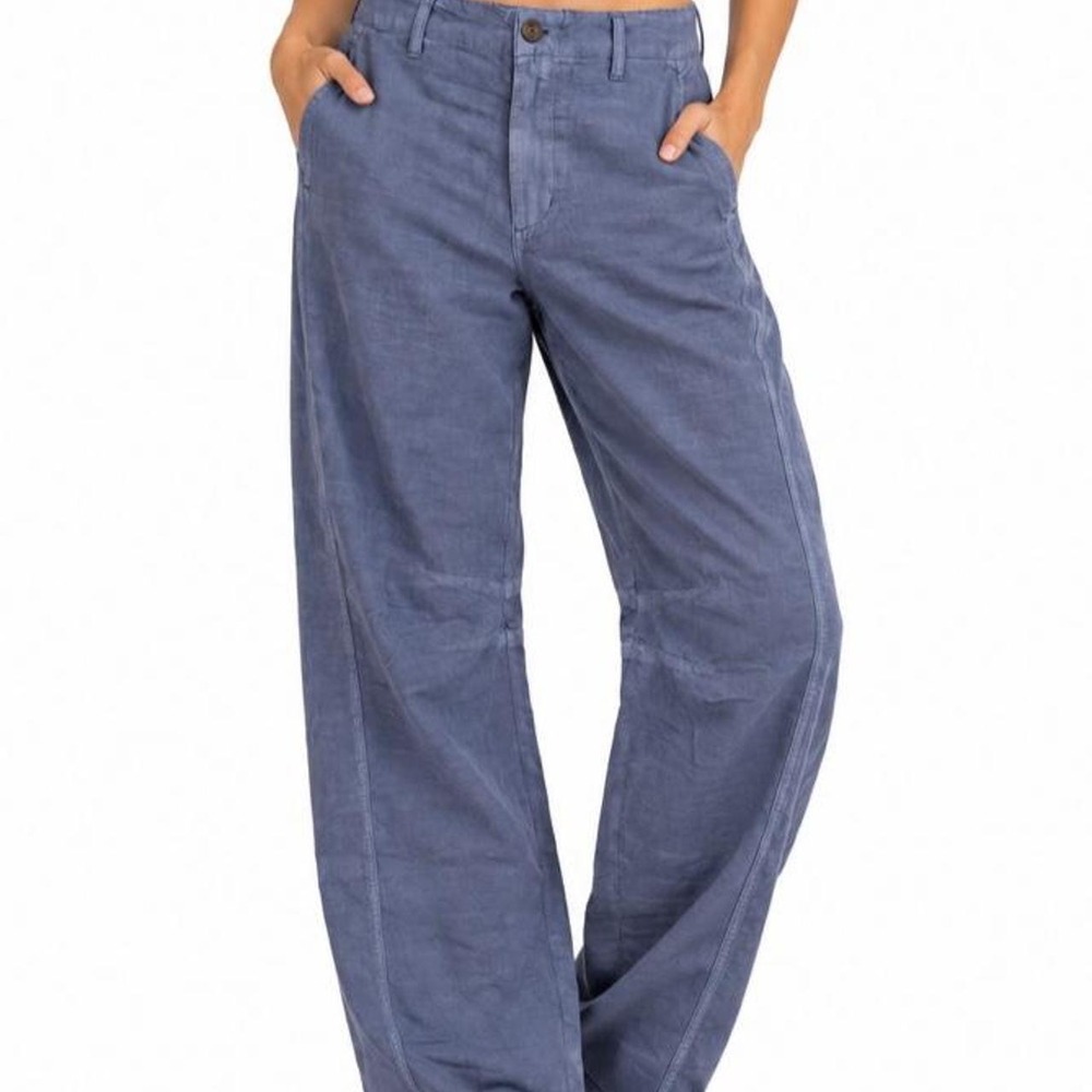 Universal Theeads Women's Low-Rise Barrel Leg Cargo Pants Lightweight Trousers